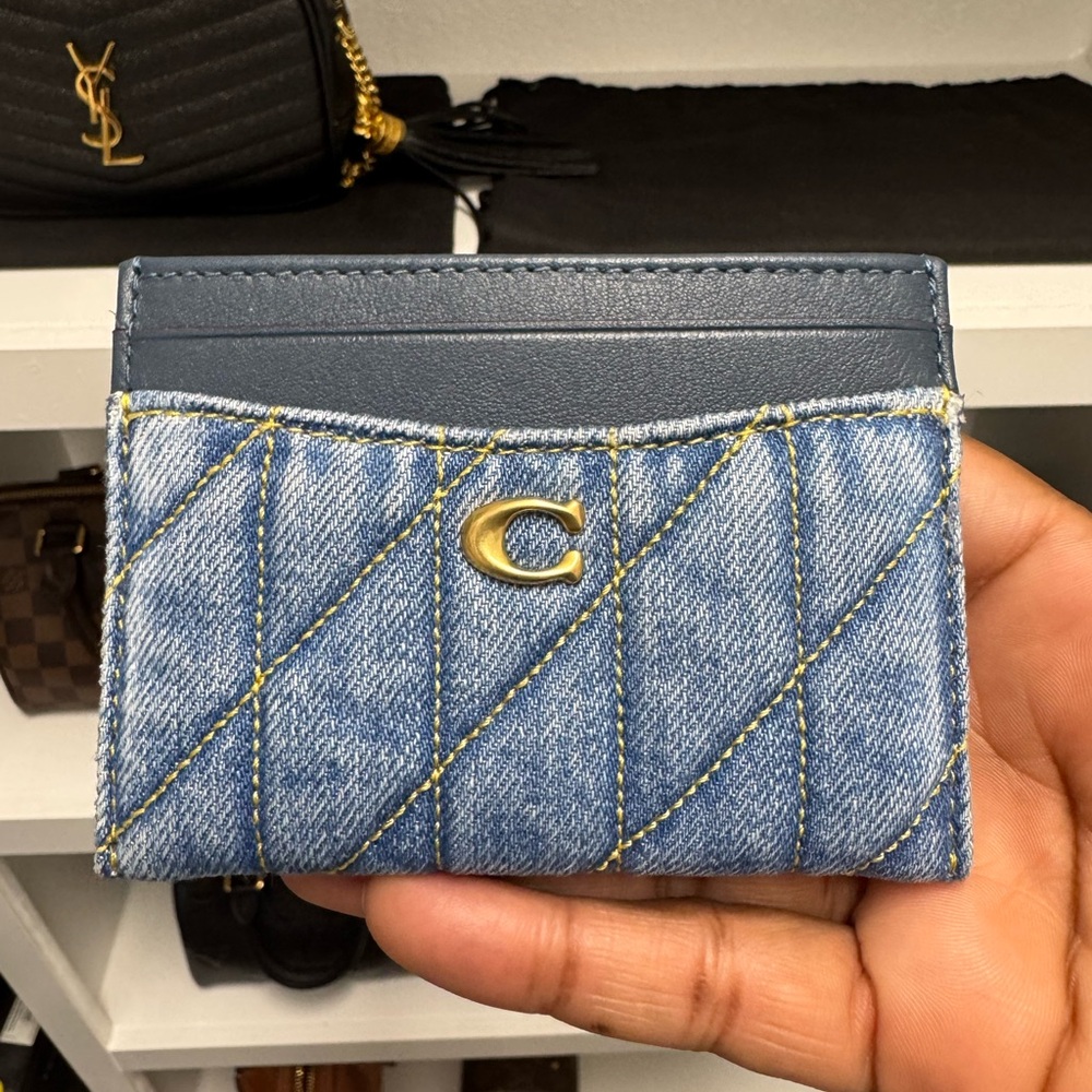 Coach Denim Card Case